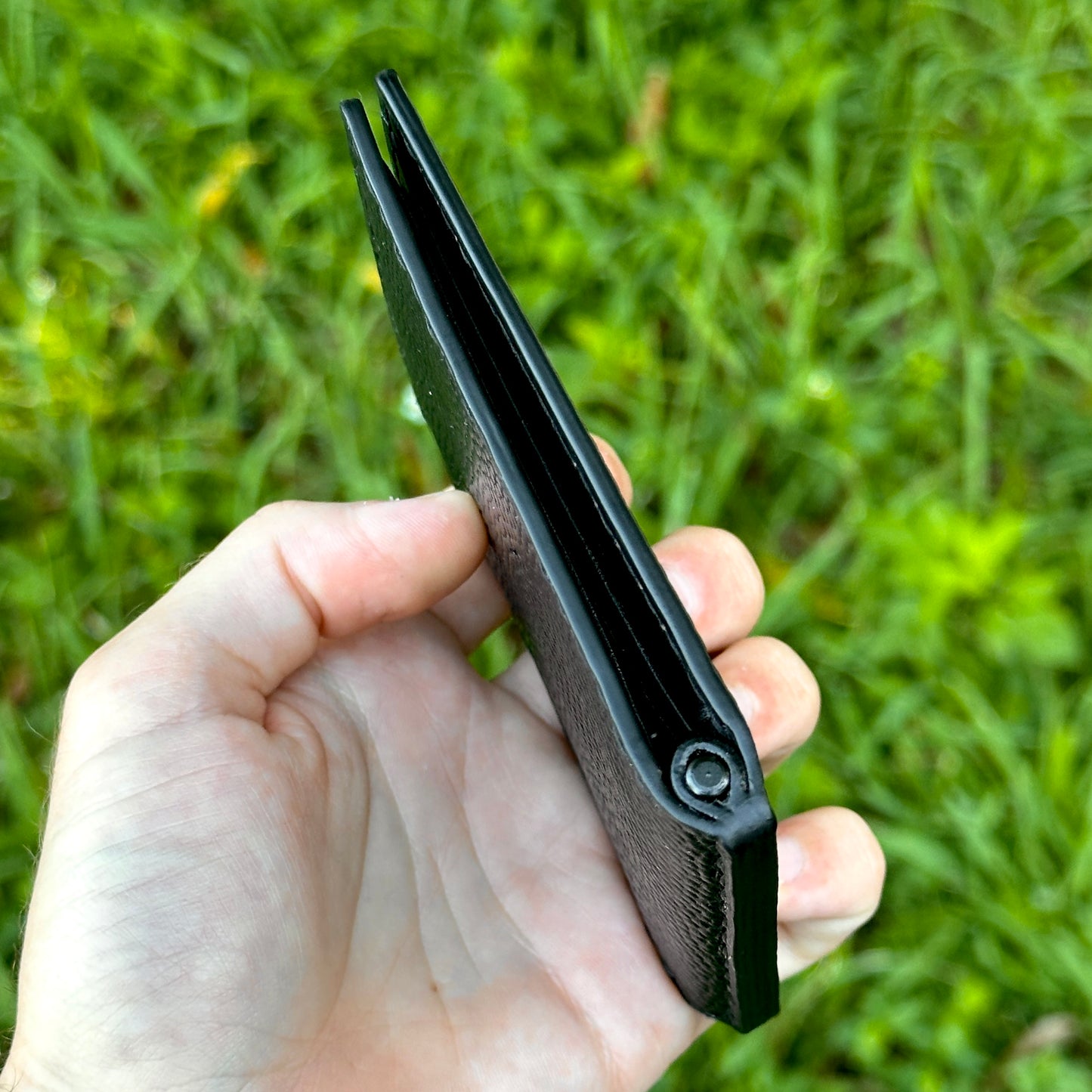 Money Clip Bifold Wallet | Black Horween CXL | RFID Protected
