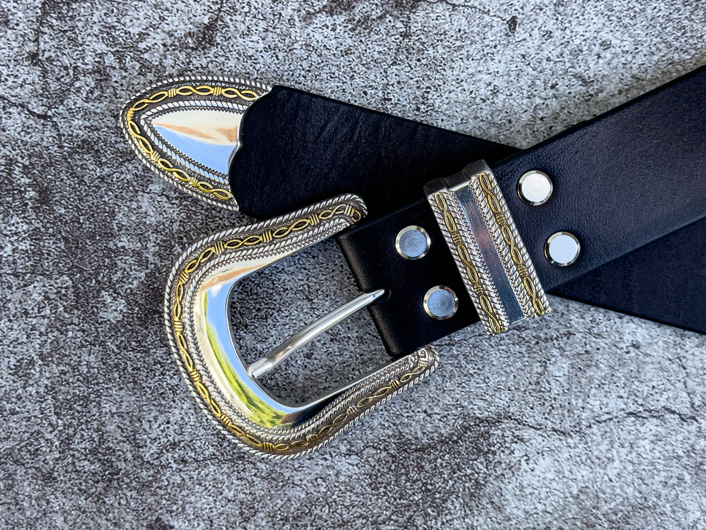 Black Bridle Belt 1.5" (Angel Fire)