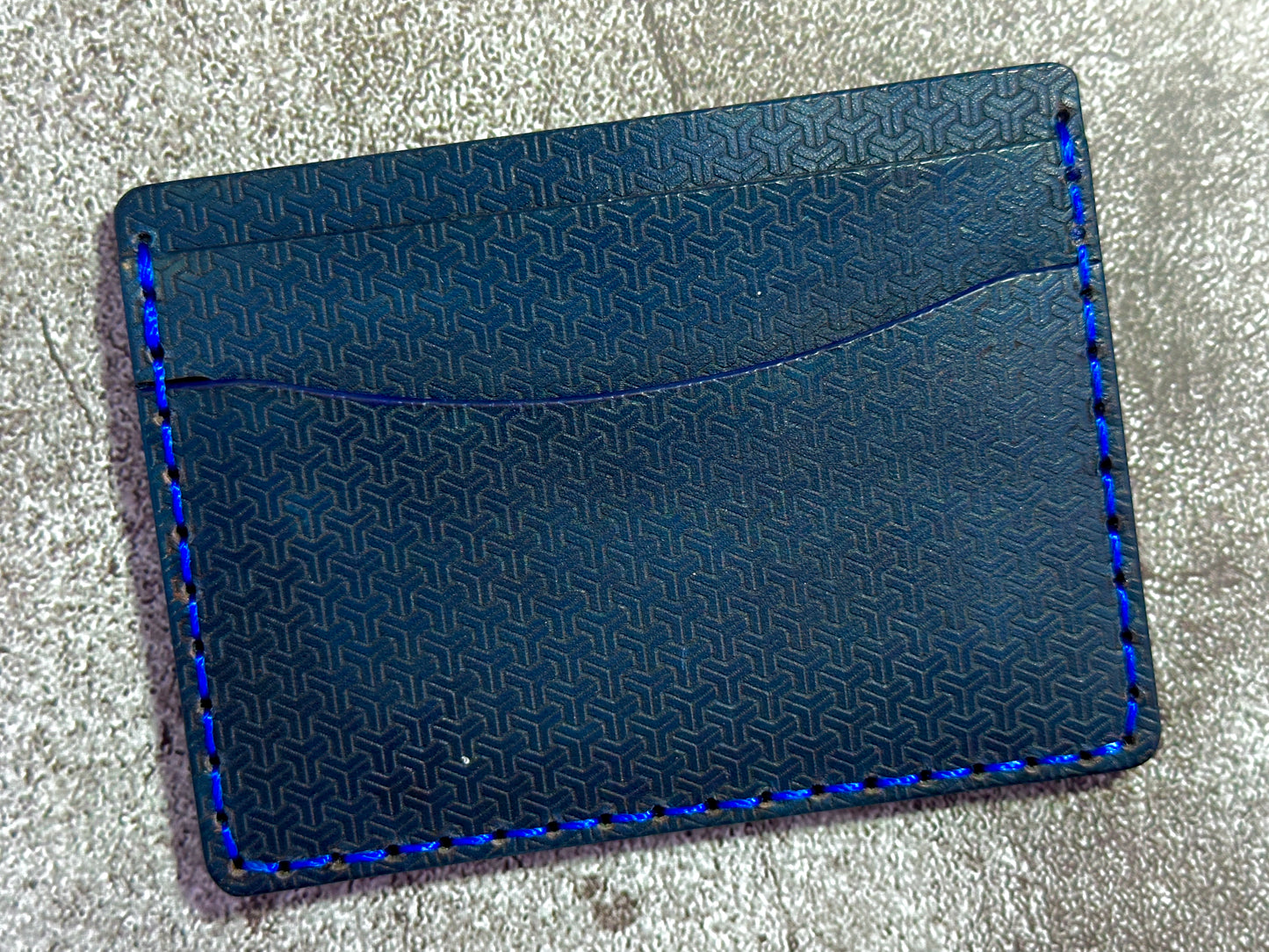 5 Pocket Wallet | RFID Protected | Card & Cash Holder | Y Pattern | Blue