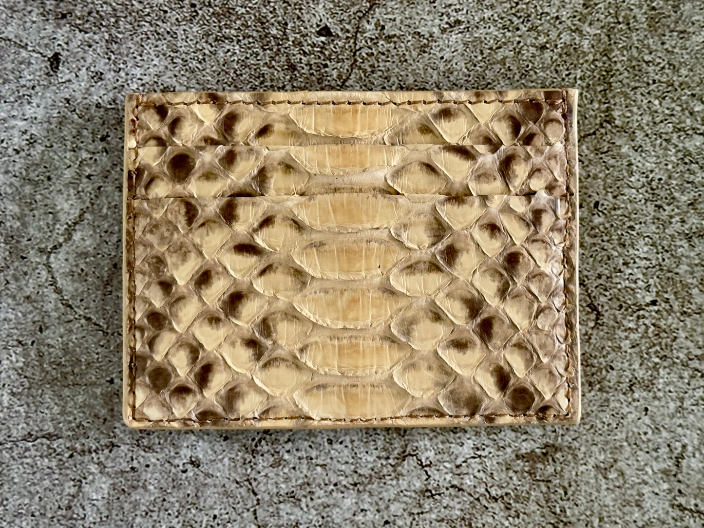 Desert Sand Python Luxury 5 Pocket Wallet (RFID)