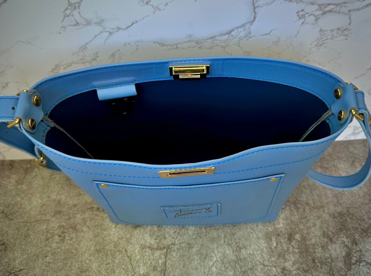 The Crossbody | Italian Cloud Blue | (Ready to Ship)