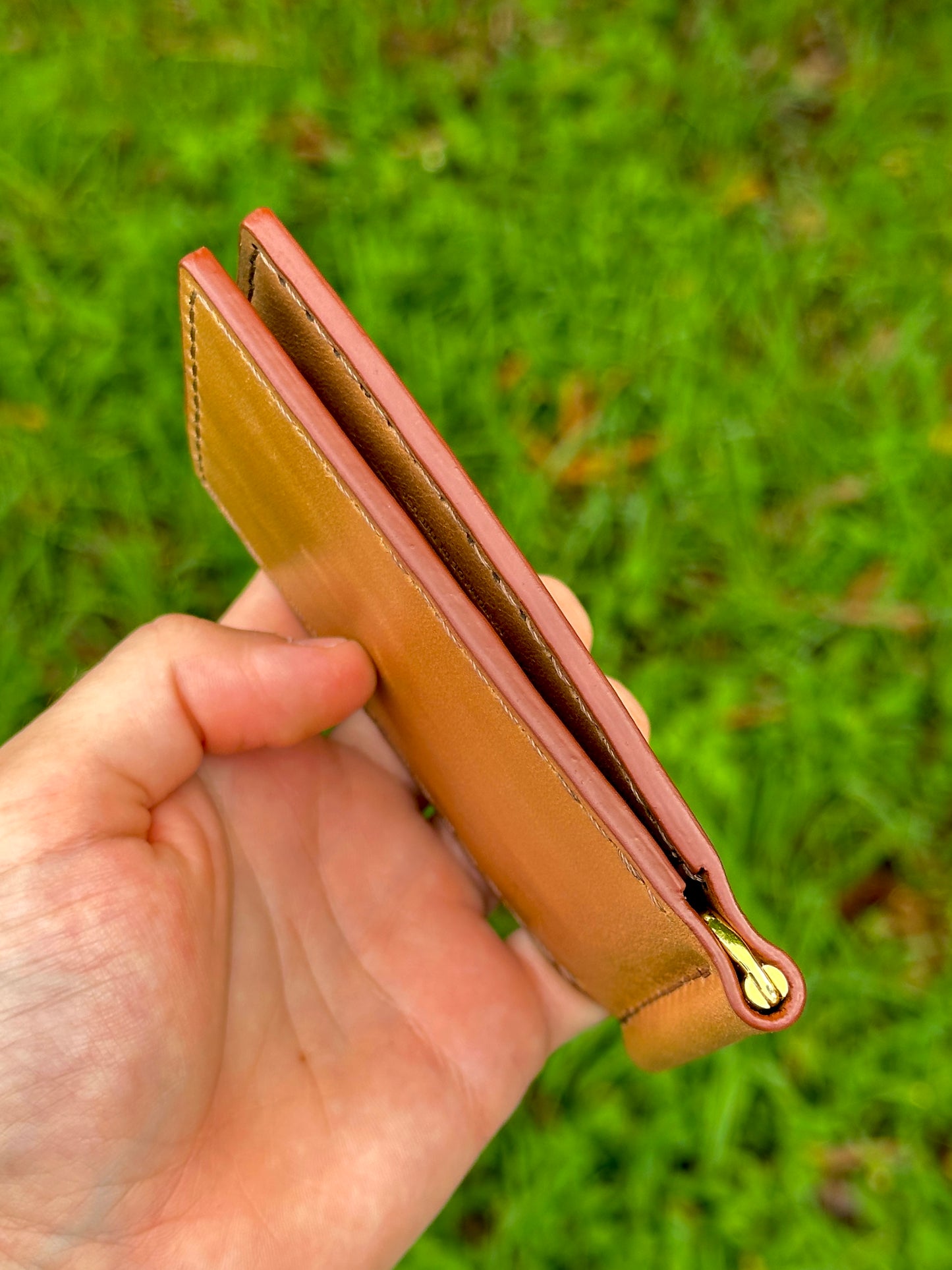 Money Clip Bifold Wallet | Cinnamon Horween | RFID Protected