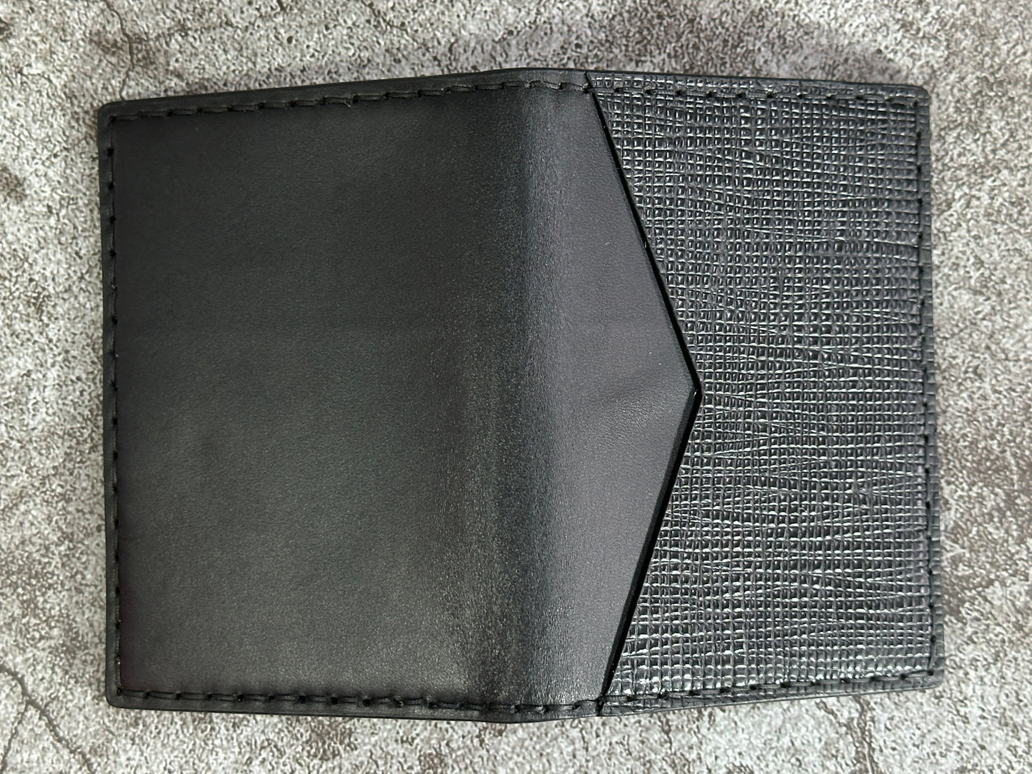 Pocket Organizer 9 Pocket Bifold Wallet | Black Double Cross Epi | RFID Protected