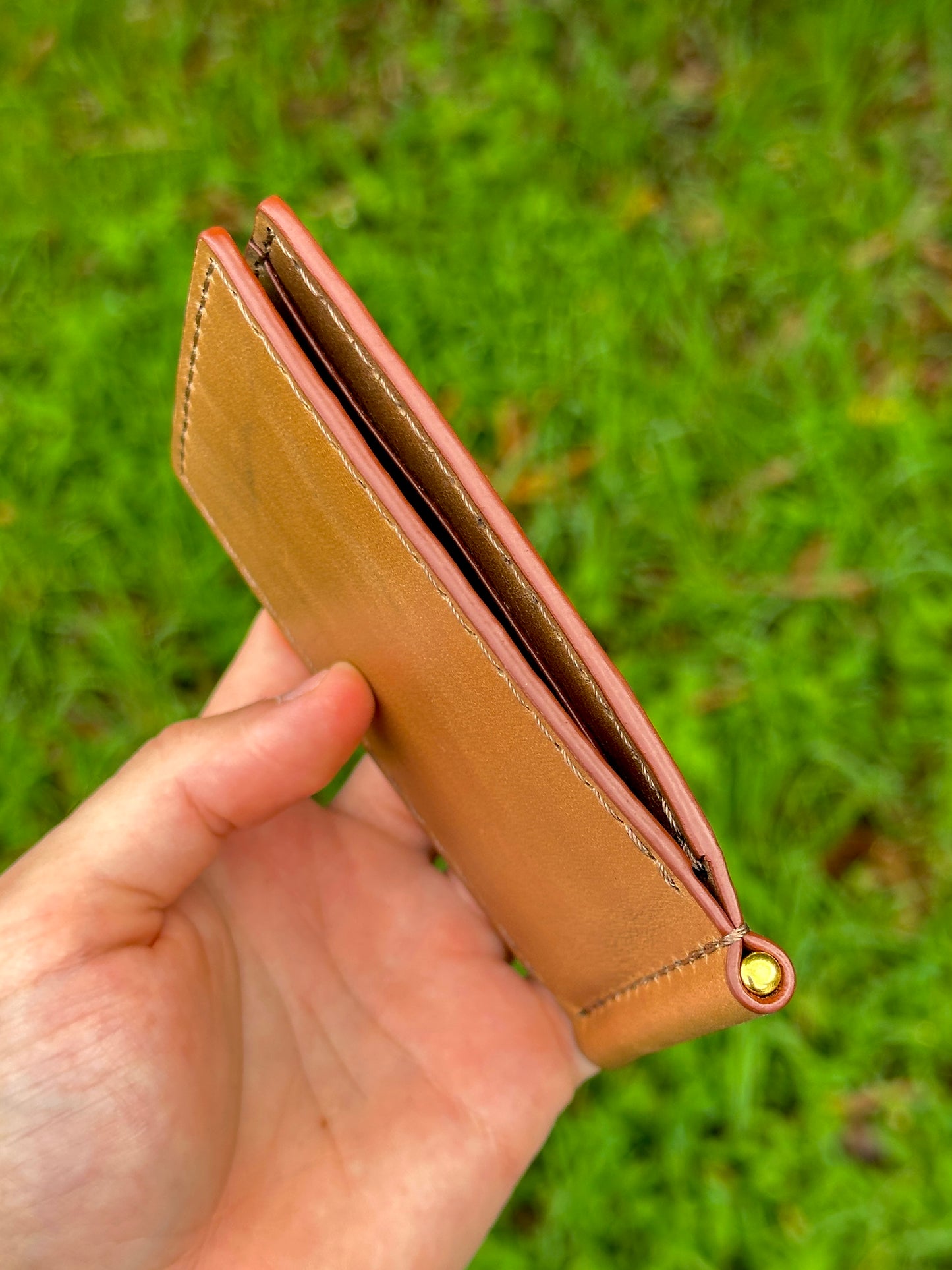 Money Clip Bifold Wallet | Cinnamon Horween | RFID Protected