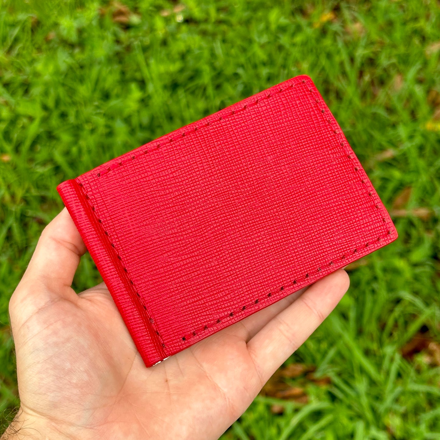 Money Clip Bifold Wallet | Degermann Cross Hatch | RFID Protected