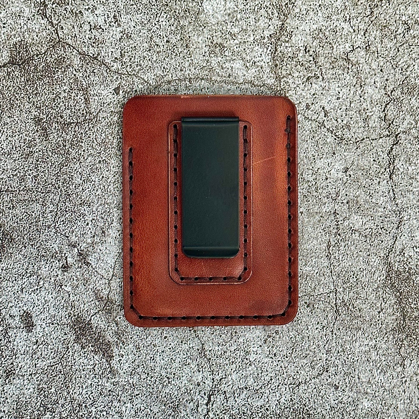 The "Clip" Card Holder & Money Clip Horween Dublin | Brown |