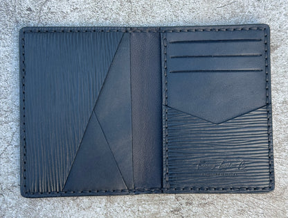 Pocket Organizer 9 Pocket Bifold Wallet | Black Epi | RFID Protected