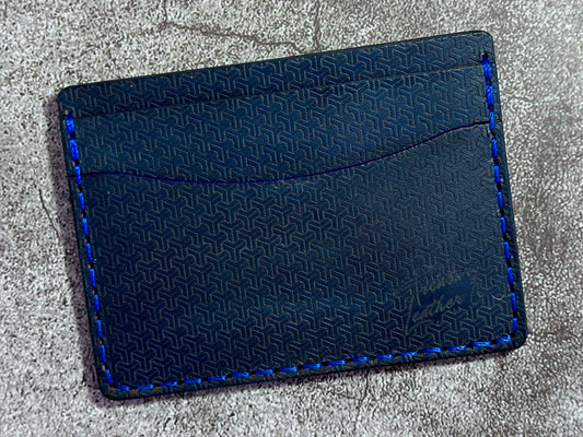 5 Pocket Wallet | RFID Protected | Card & Cash Holder | Y Pattern | Blue
