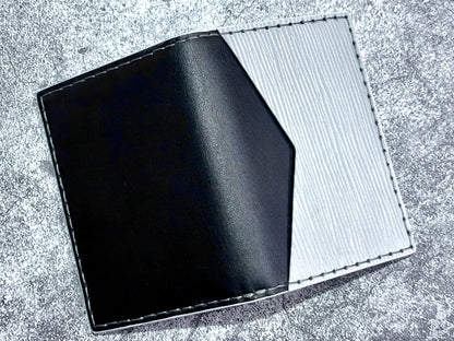 Pocket Organizer 9 Pocket Bifold Wallet | Monochrome | Black Grey Epi | RFID Protected