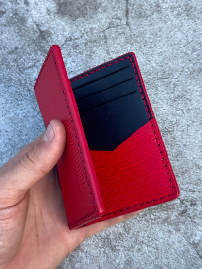 Pocket Organizer 9 Pocket Bifold Wallet | Red Epi | RFID Protected