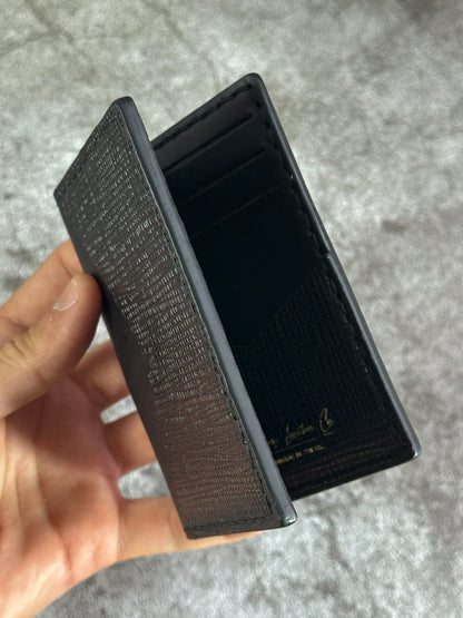 Pocket Organizer 9 Pocket Bifold Wallet | Black Double Cross Epi | RFID Protected