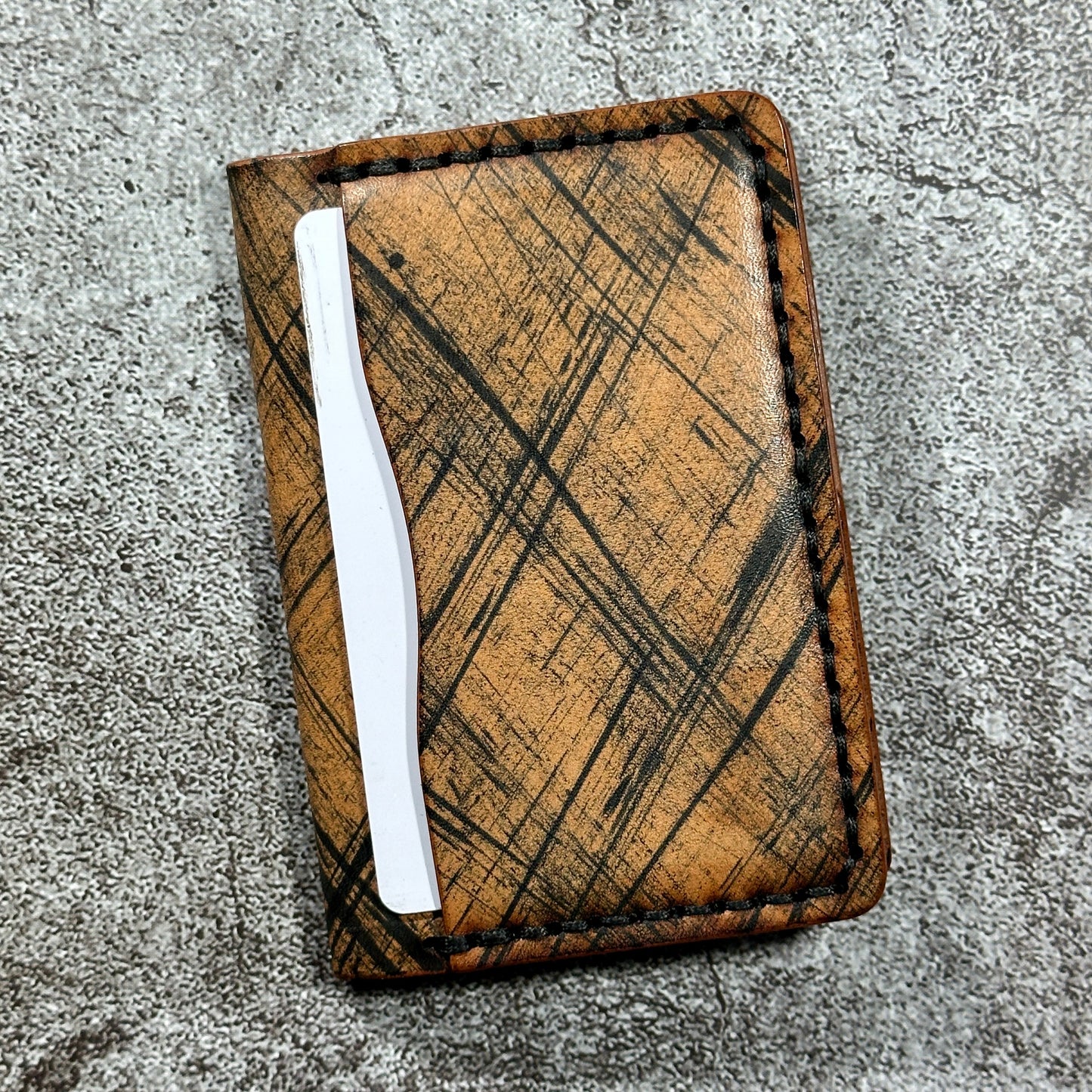 Minimalist Bifold Card Wallet | 4 Pocket | Natural SLASH