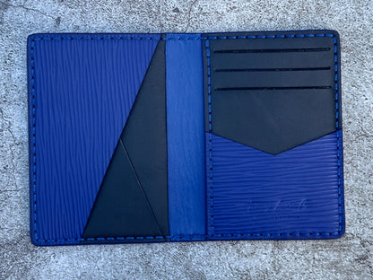 Pocket Organizer 9 Pocket Bifold Wallet | Electric Blue Epi | RFID Protected