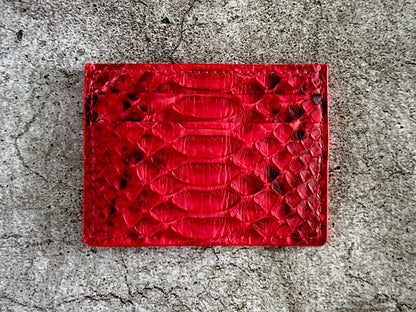Red Python Luxury 5 Pocket Wallet (RFID)