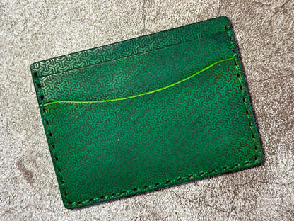 5 Pocket Wallet | RFID Protected | Card & Cash Holder | Y Pattern | Green