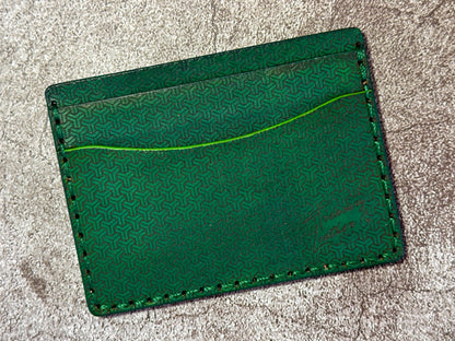 5 Pocket Wallet | RFID Protected | Card & Cash Holder | Y Pattern | Green