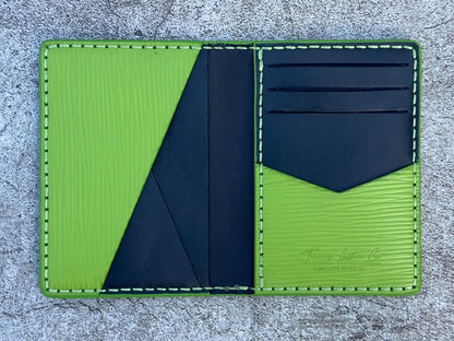 Pocket Organizer 9 Pocket Bifold Wallet | Kiwi Green Epi | RFID Protected
