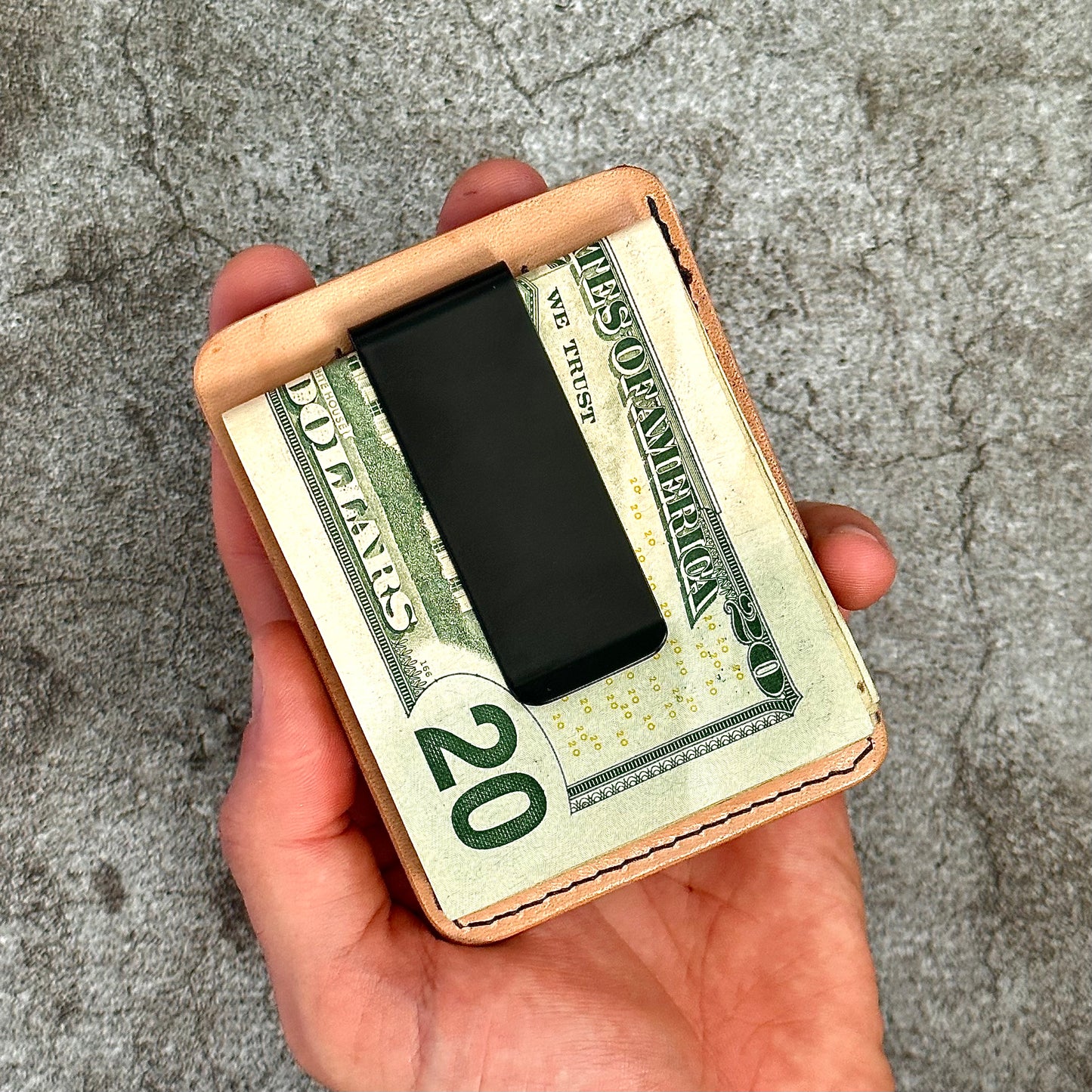 The "Clip" Card Holder & Money Clip | Natural |