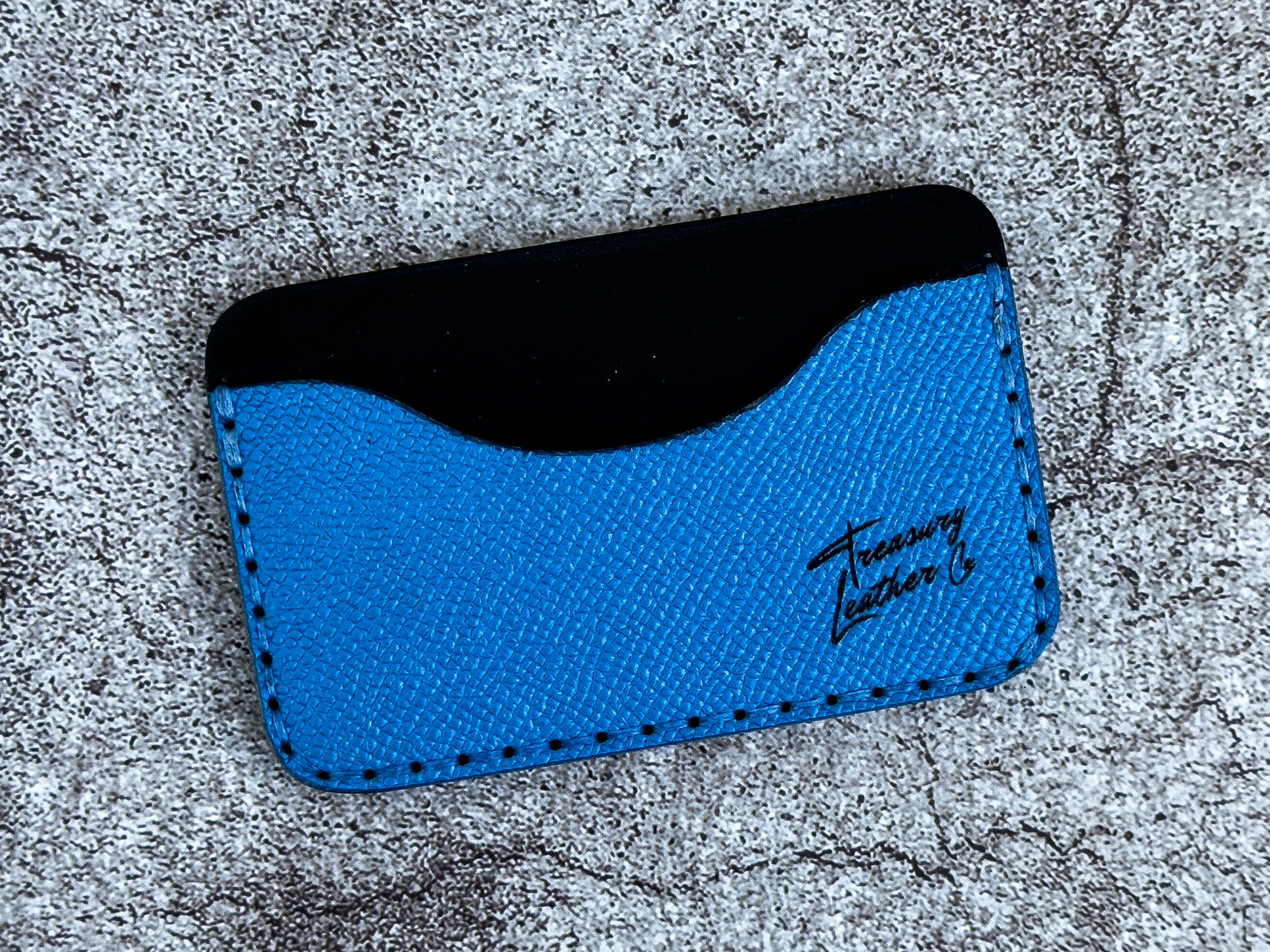 The "Minimalist" Card Holder Epsom | Sky Blue |