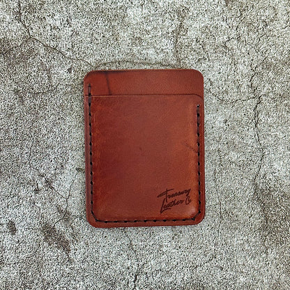 The "Clip" Card Holder & Money Clip Horween Dublin | Brown |