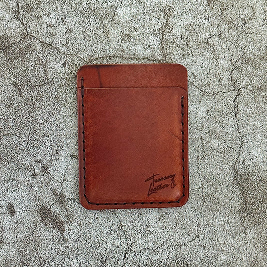 The "Clip" Card Holder & Money Clip Horween Dublin | Brown |