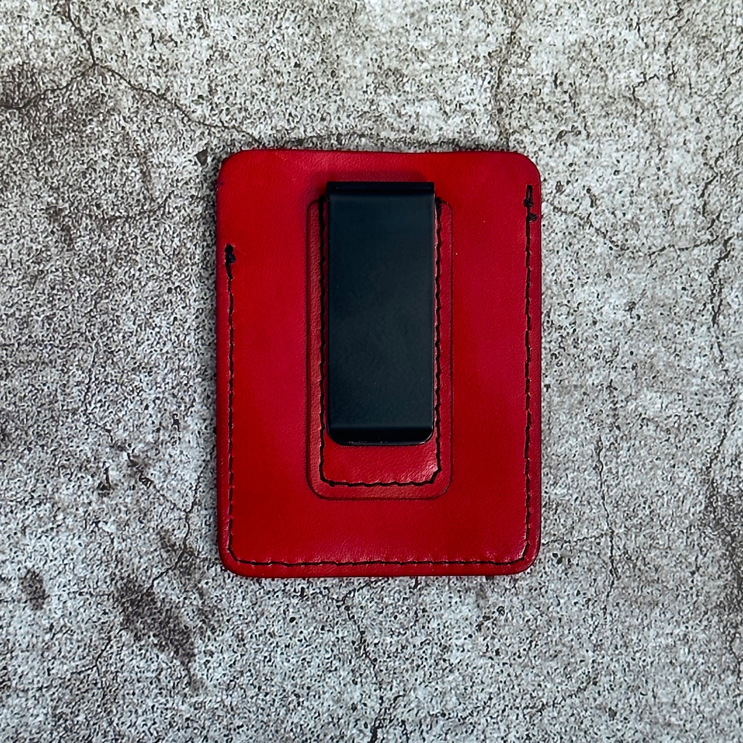 The "Clip" Card Holder & Money Clip | Red |