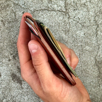 The "Clip" Card Holder & Money Clip Horween Dublin | Brown |