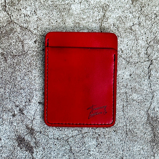 The "Clip" Card Holder & Money Clip | Red |